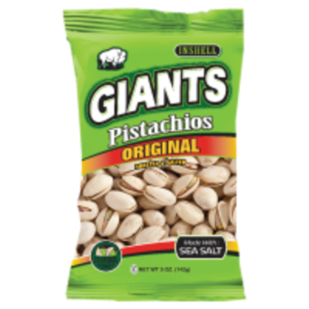 GIANT SNACK Giants Pistachios Original Roasted & Salted 5 oz., PK8 51660